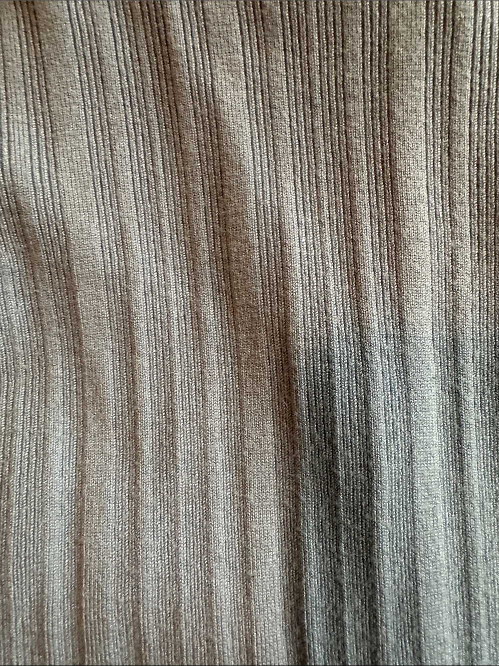 Garage Cropped Ribbed Button-Front Cardigan -Light Blue - Picture 3 of 3